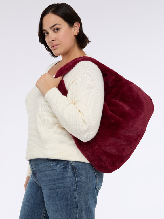 Plush shoulder bag