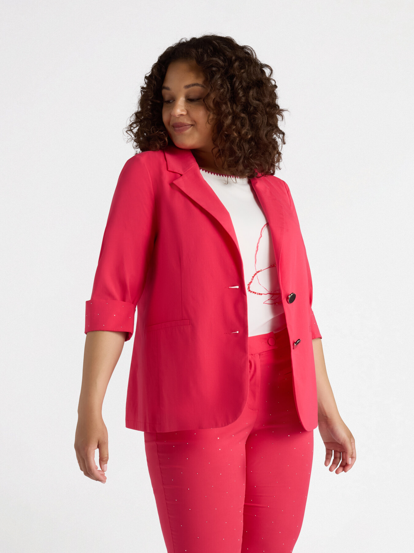 Blazer with elbow-length sleeves image number 0