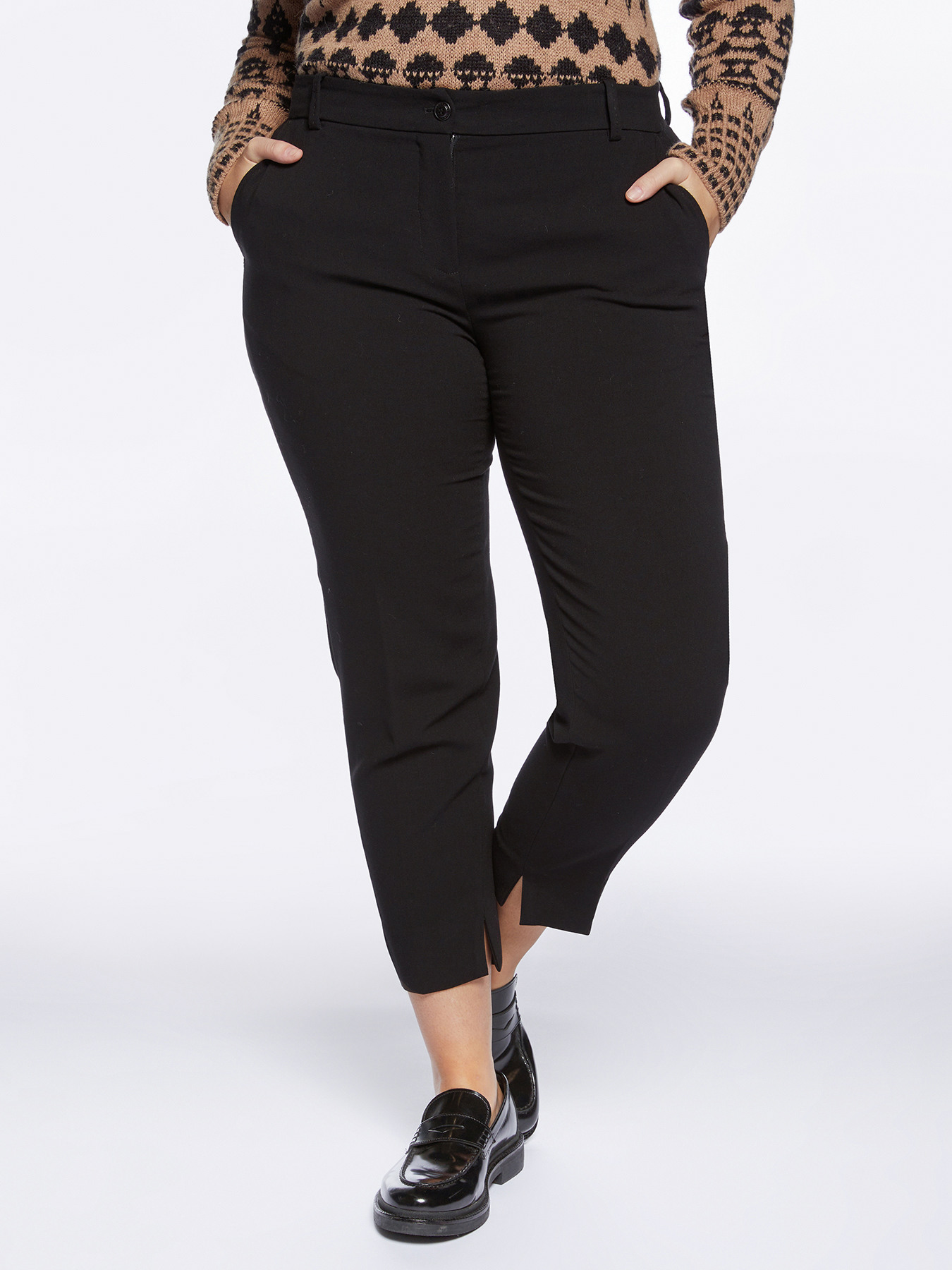 Pantaloni dritti con tasche all'americana image number 0