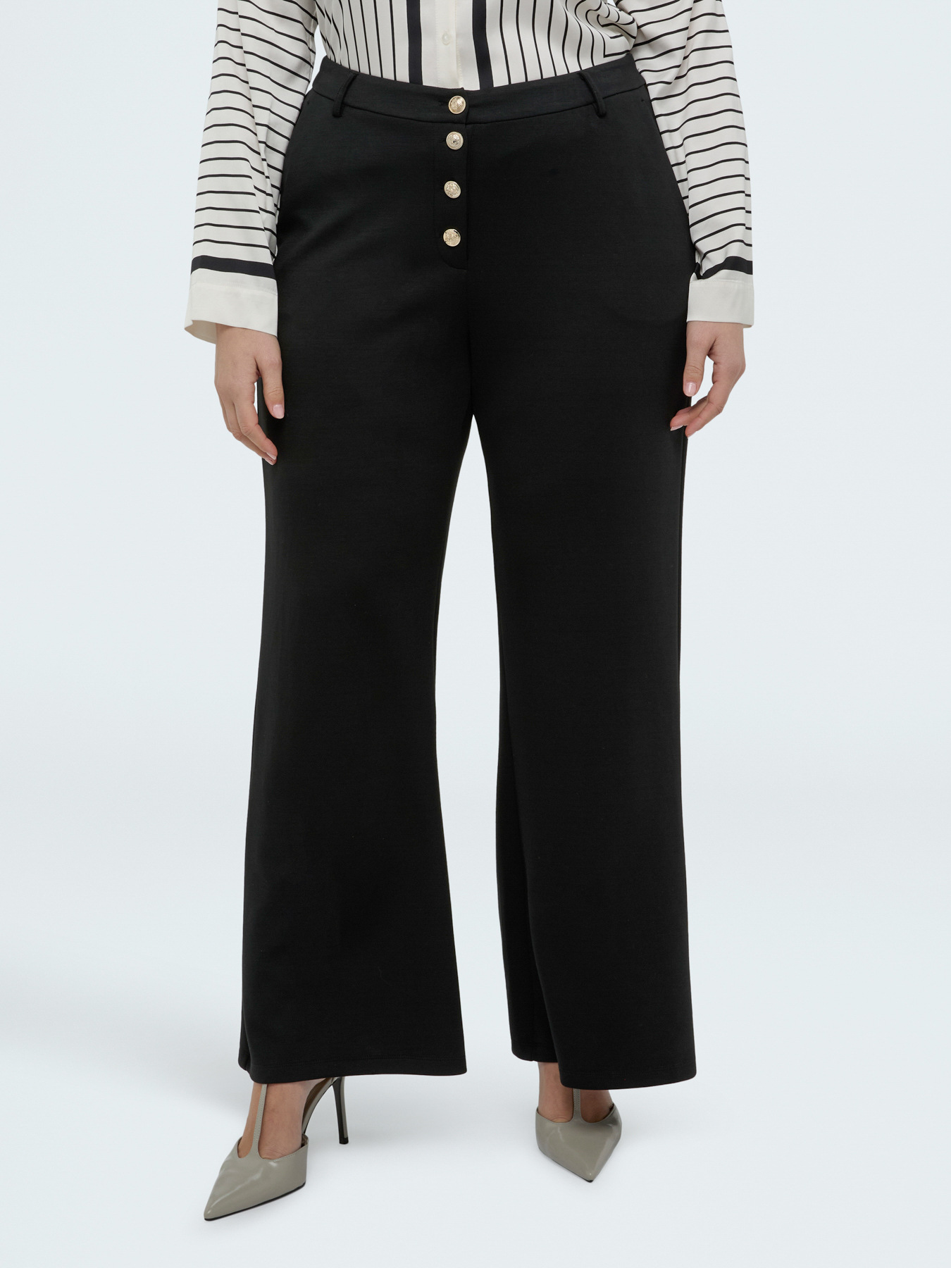 Wide Leg Pants in scuba fabric image number 2