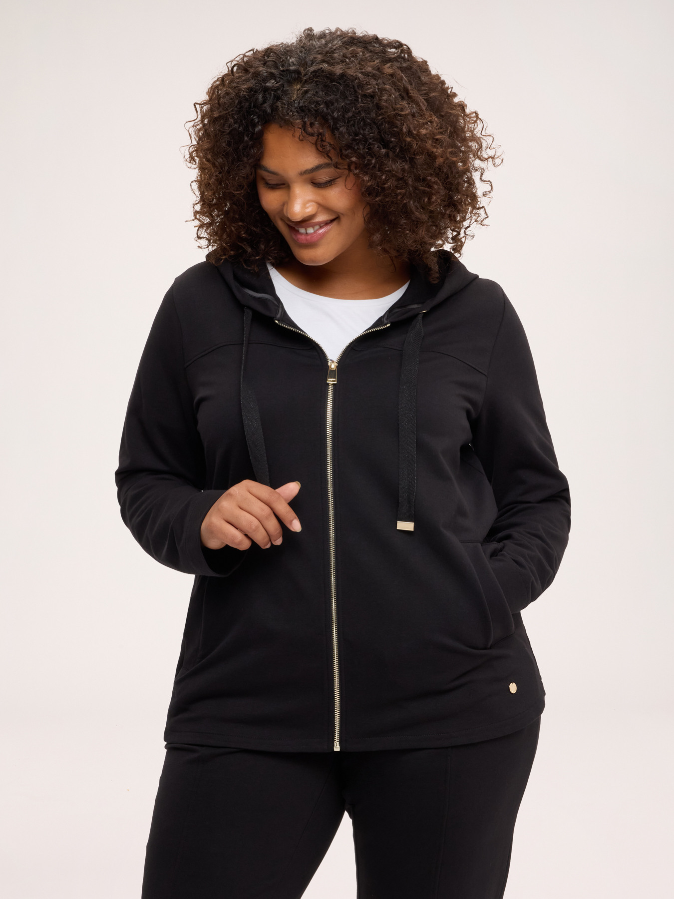 Hoodie with drawstring image number 0
