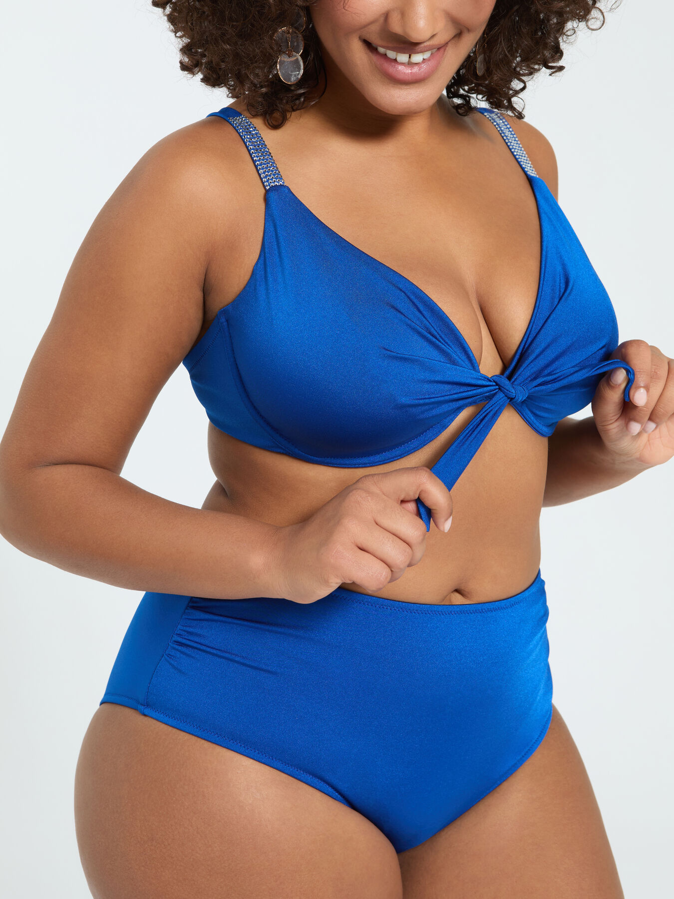 Bikini with bow and crystal image number 4