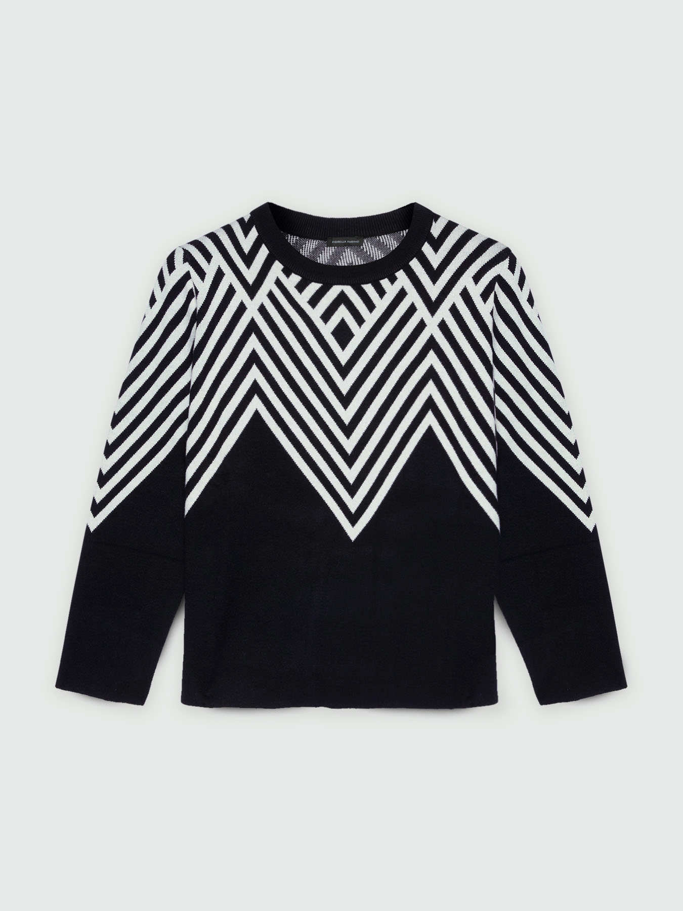 LENZING ECOVERO&trade; viscose chevron sweater image number 4
