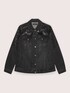 Denim jacket with sequins image number 4