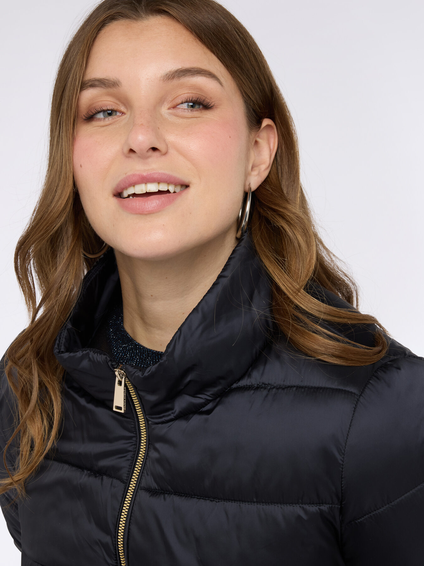 Bi-material down jacket with Sorona&reg; Aura padding image number 6