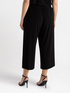 Cropped jersey wide trousers image number 1