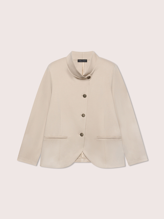 Blazer mit asymmetrischem Verschluss