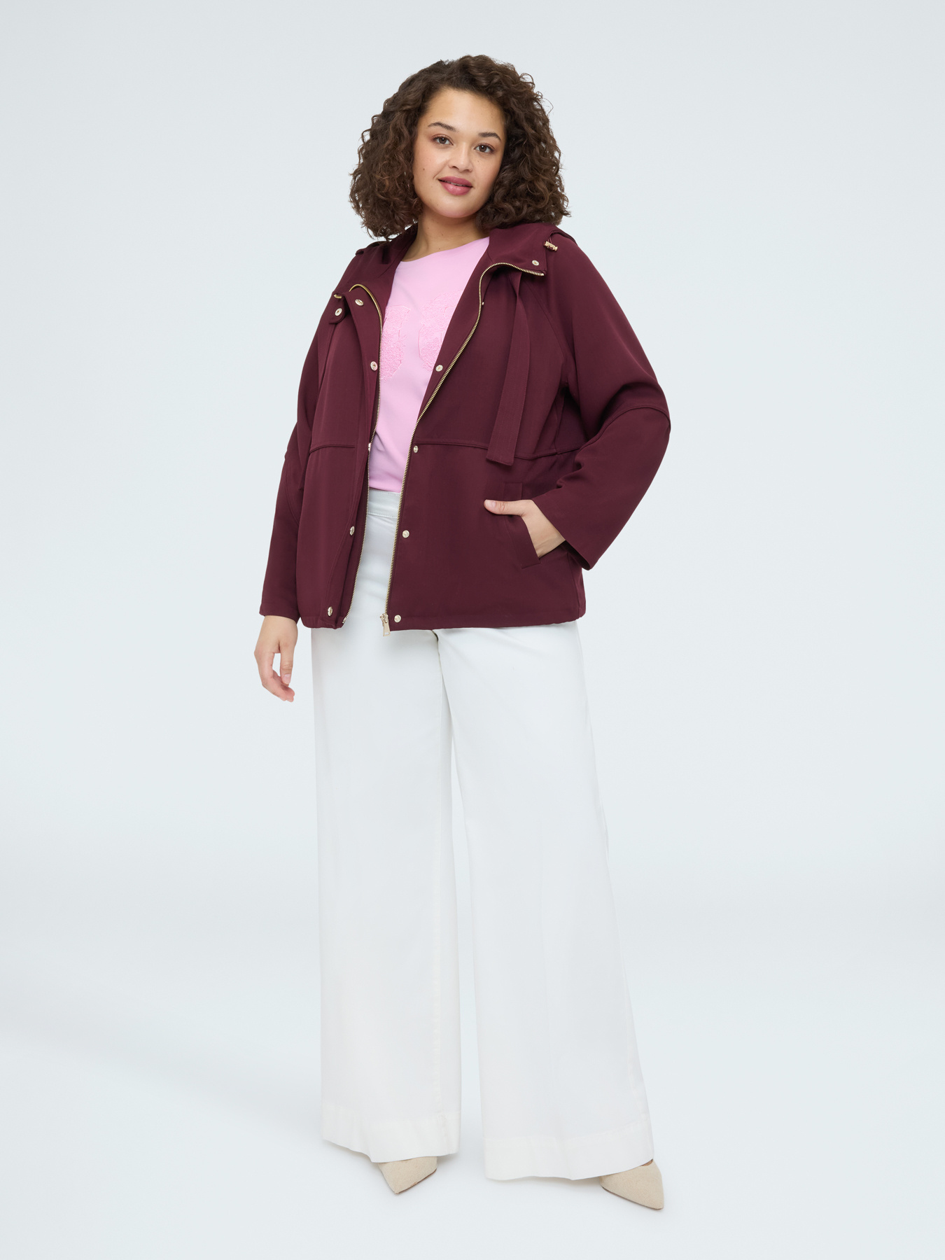 Wool parka with hood image number 2