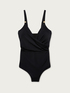 One-piece swimsuit with criss-cross on the front image number 3