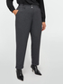Ballon trousers in yarn-dyed fabric image number 0
