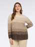 Crew neck sweater with gradient effect image number 3
