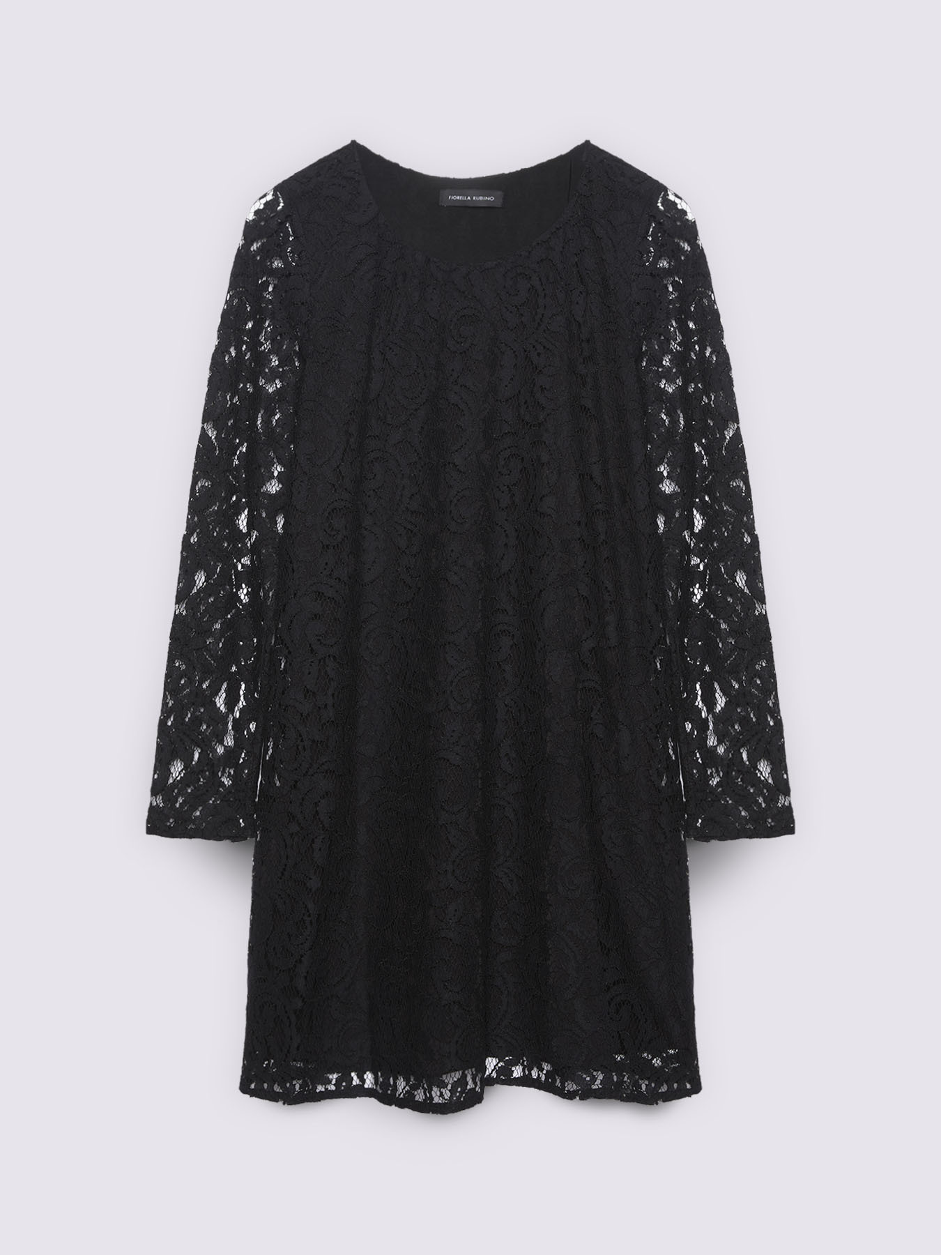 Short lace dress with long sleeves image number 4
