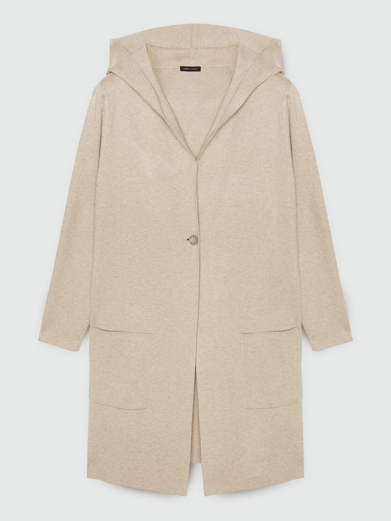 C&aacute;rdigan largo con capucha image number 5