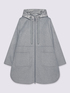 Wool blend coat with nylon hood image number 6