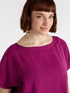 Boxy-Bluse aus mattem Satin image number 3