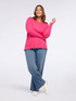 Crewneck sweater with buttons on the cuffs image number 2
