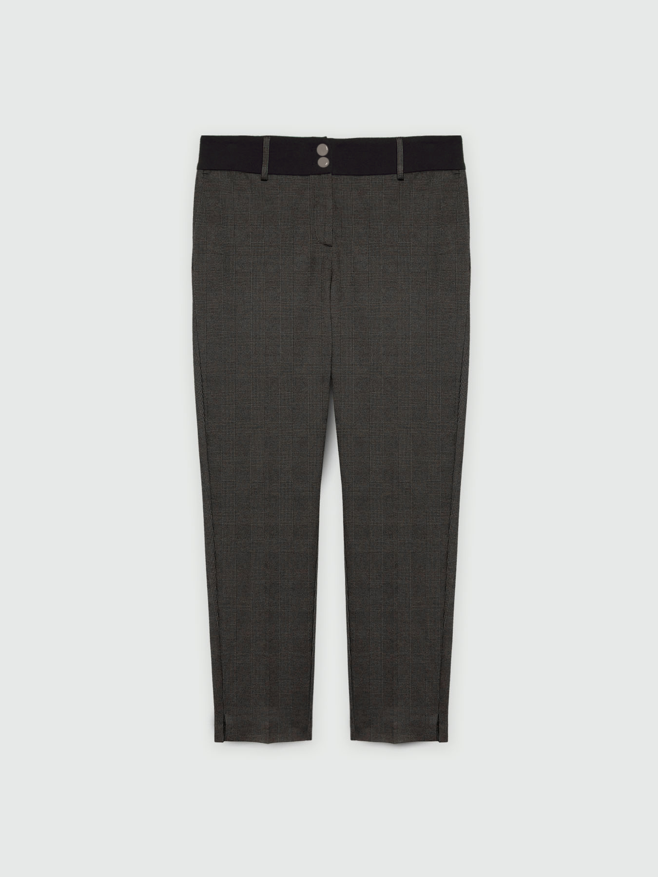 Pantaloni checks con vita elasticizzata image number 4