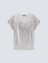 T-shirt in tulle con paillettes image number 3