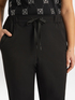 Pantalon jogger en cr&ecirc;pe de n&eacute;opr&egrave;ne image number 3
