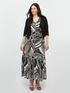 Vestito lungo stampa black and white image number 2