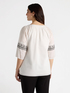 Blouse with ethnic embroidery image number 1