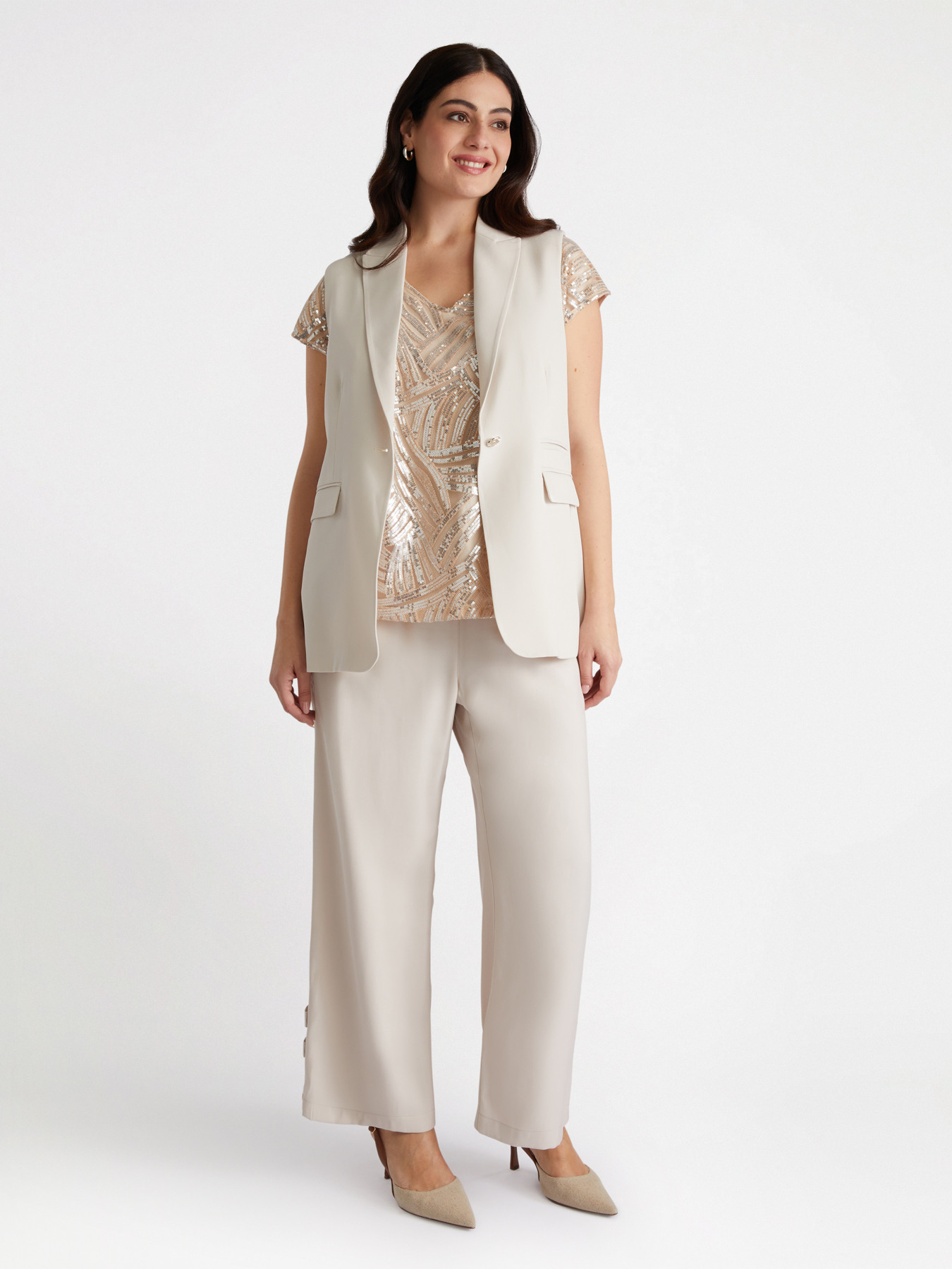 Sleeveless blazer image number 0