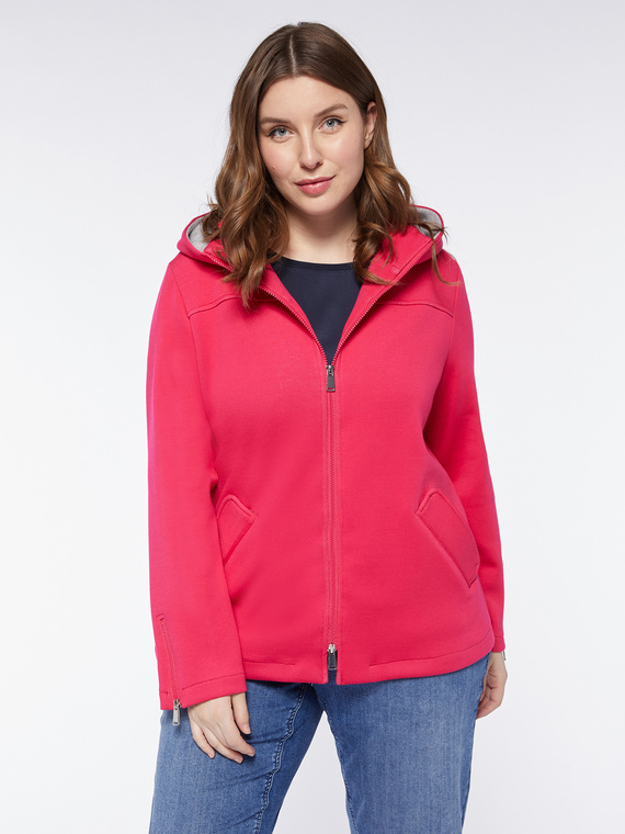 Fiorella Rubino - Felpa con cappuccio Donna, Fucsia Taglia: 41 (50 IT)