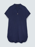 Dress with polo collar and jewel button image number 4