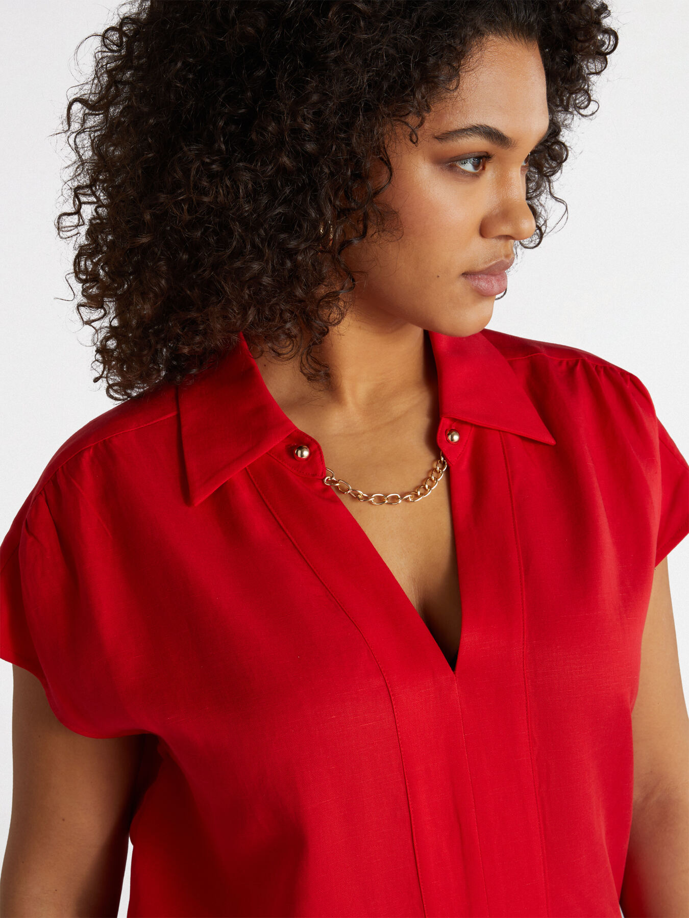 Bluse mit Kette mit TENCEL&trade;-Fasern image number 2