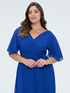 Robe DREAM en georgette avec d&eacute;collet&eacute; en V image number 2