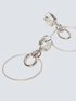 Boucles d’oreilles en forme d’anneau avec cristal image number 1