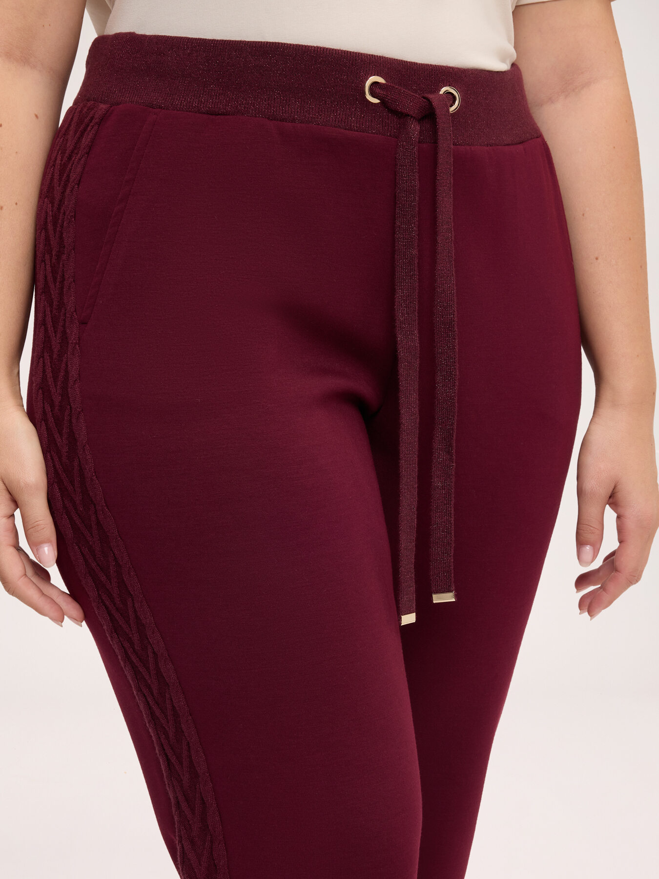 Modal blend joggers with drawstring image number 3