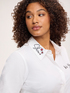 Shirt with print and embroidery in cotton poplin image number 3