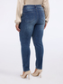 Jeans skinny con bordados florales image number 2
