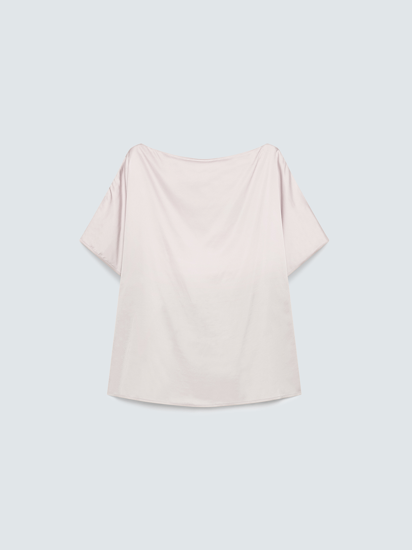 Bluse aus Satin mit Carr&eacute;-Ausschnitt und Cut-out image number 4
