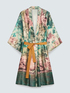 Kimono with print and belt image number 1