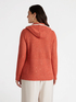 Cardigan traforato con zip e cappuccio image number 2