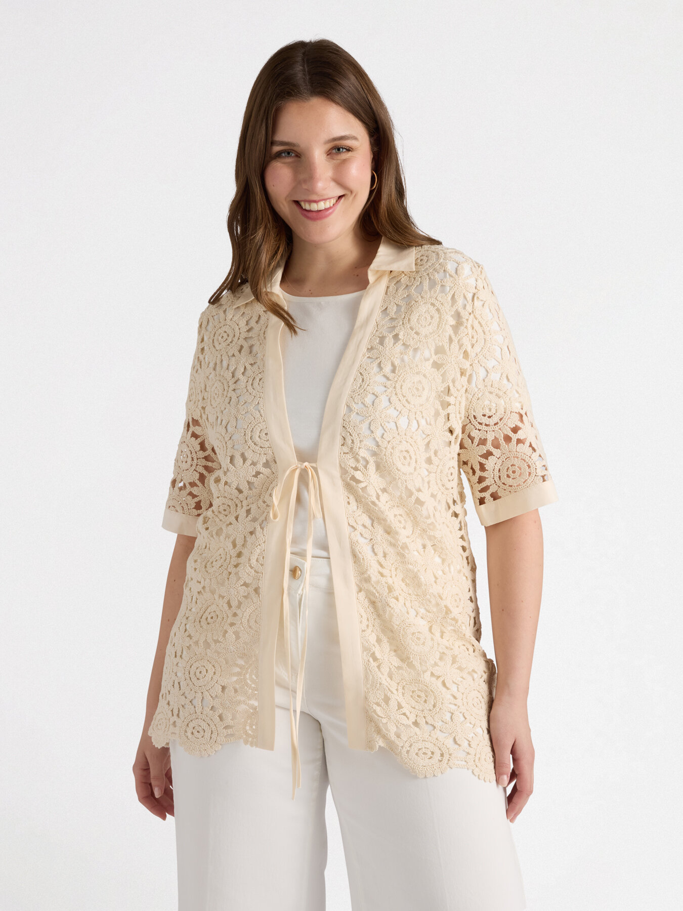 Crochet shirt with strings image number 2