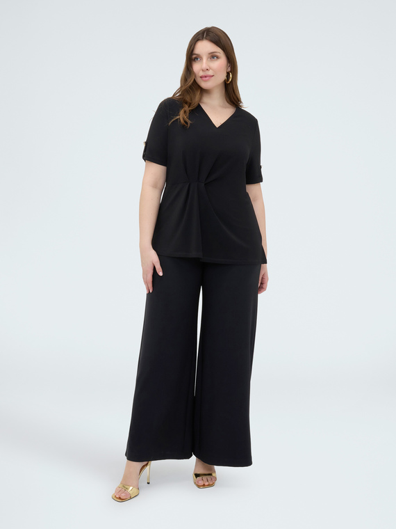 Draped jersey T-shirt