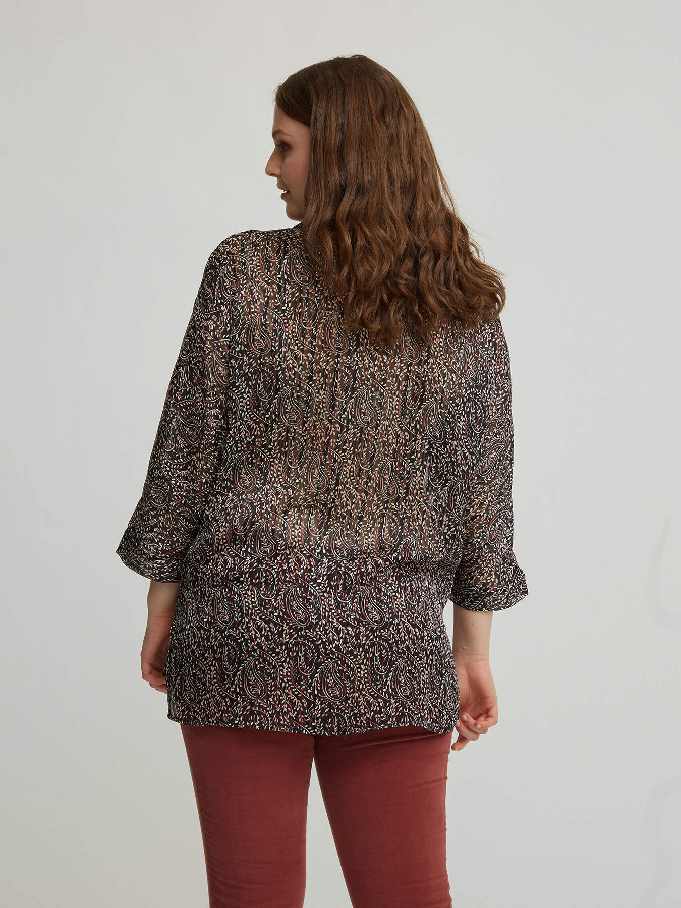 Camicia elegante in georgette lurex image number 1