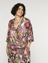 Blusa stampata con incrocio davanti image number 3