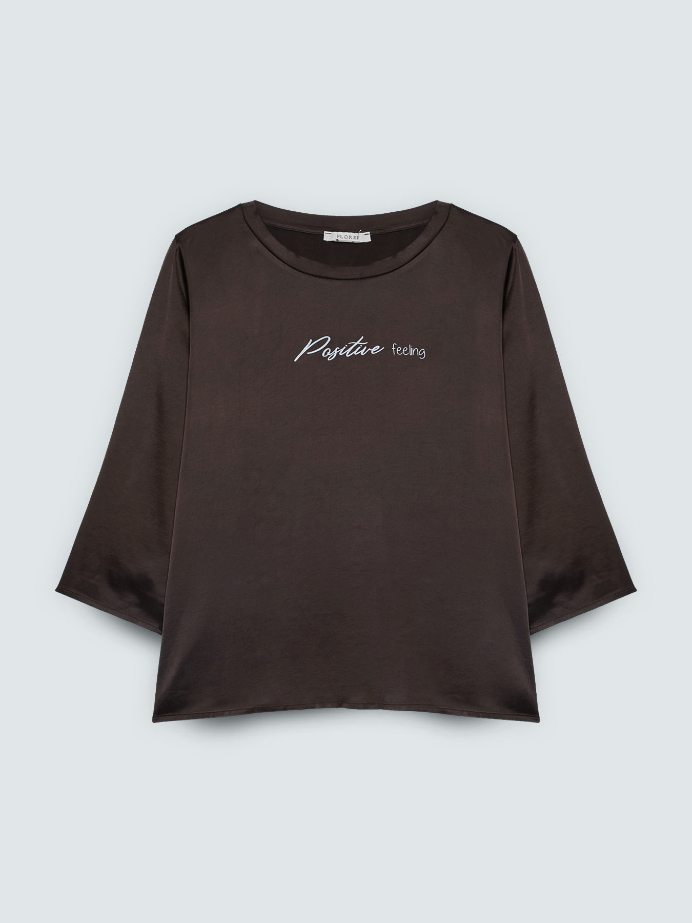 Blusa in raso Positive feeling image number 4