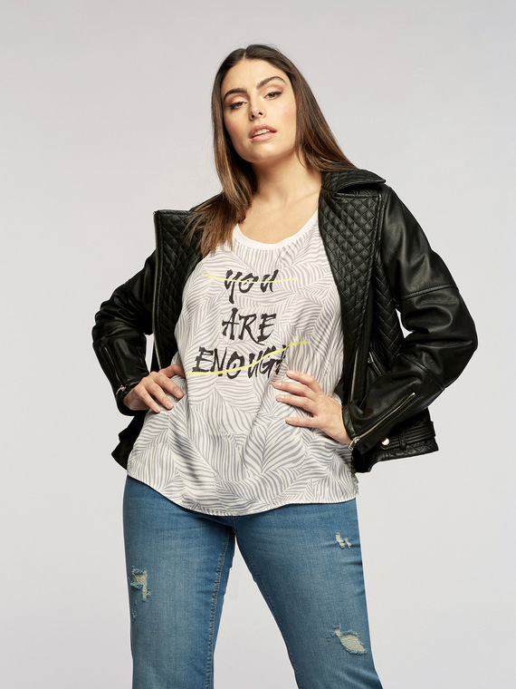 Fiorella Rubino T-shirt con stampa e scritta Donna