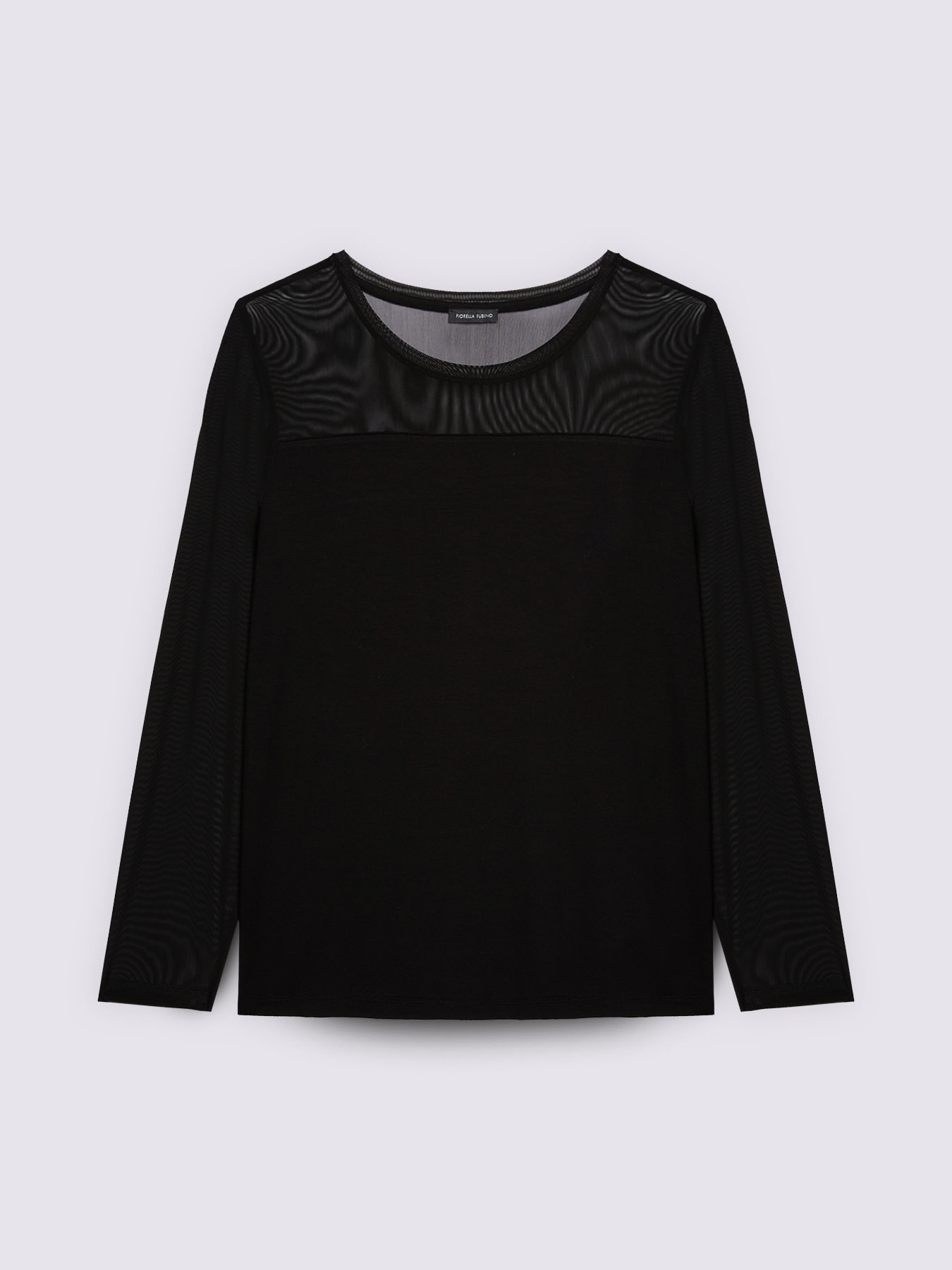 T-shirt in jersey e tulle image number 4