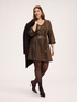 Kurzes ausgestelltes Kleid aus Lam&eacute;-Strick image number 2