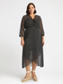Gepunktetes Kleid mit &Uuml;berkreuzung vorne image number 2