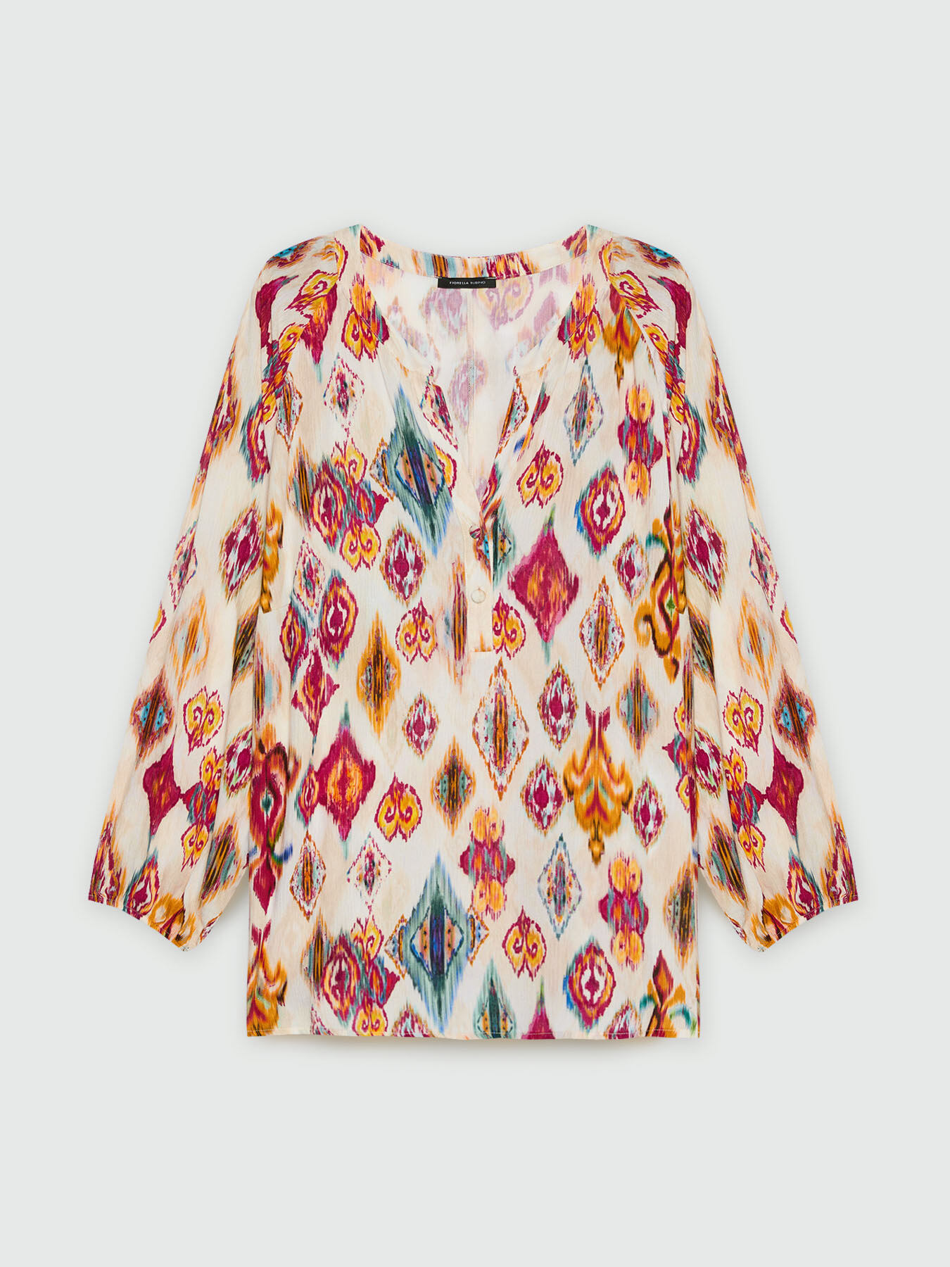Bluse mit Ikat-Druck image number 4
