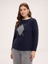 Strickpullover mit Argyle-Muster und Applikationen image number 0