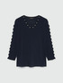 Sweater with cut-out details on the sleeves image number 4