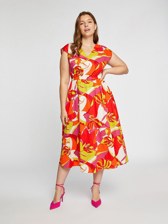 Fiorella Rubino Vestito in cotone stampato Donna
